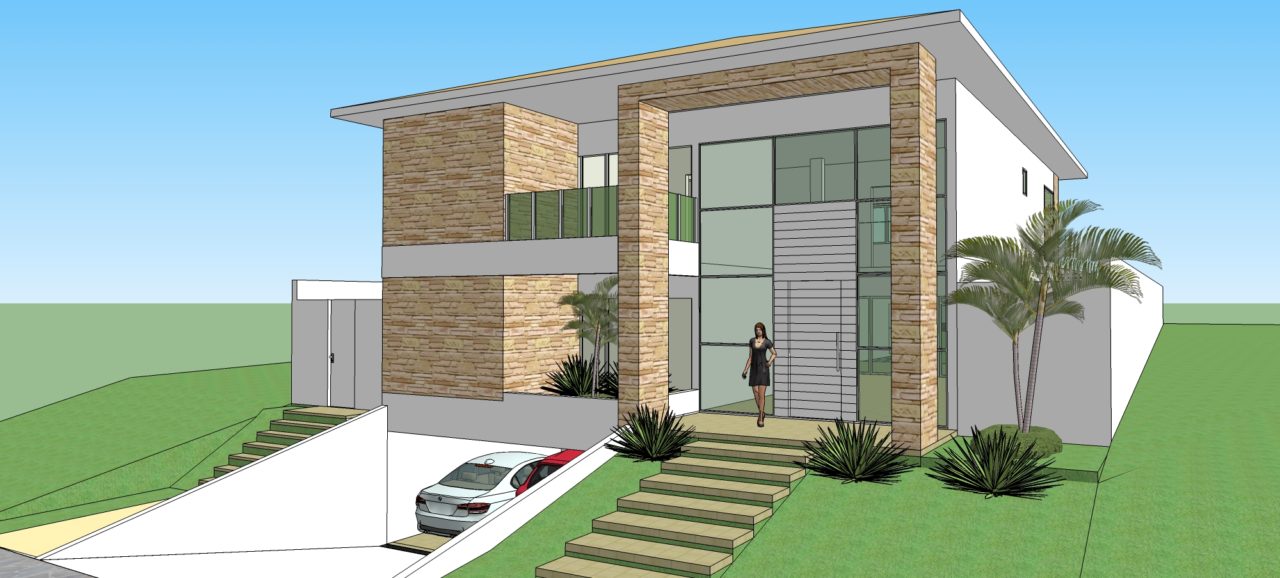 Residência Alphaville com Pórtico