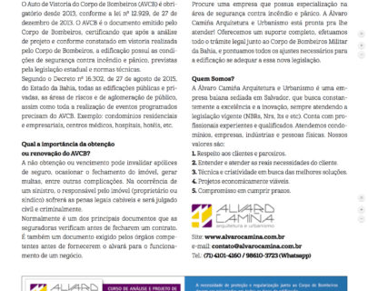 Publicação sobre o AVCB, Revista 